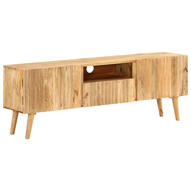 Meuble Tv 140X30X49 Cm Bois De Manguier Massif