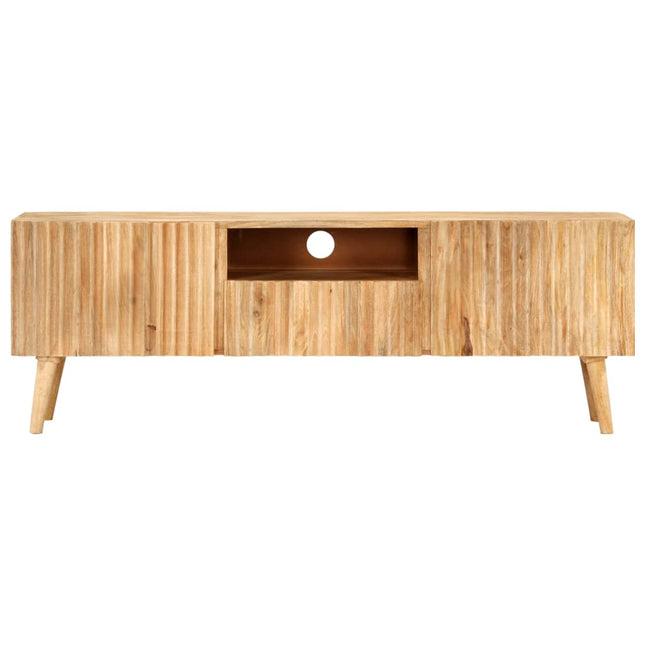 Meuble Tv 140X30X49 Cm Bois De Manguier Massif