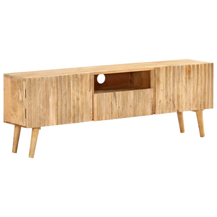Meuble Tv 140X30X49 Cm Bois De Manguier Massif