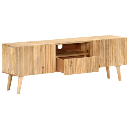 Meuble Tv 140X30X49 Cm Bois De Manguier Massif