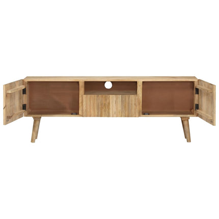 Meuble Tv 140X30X49 Cm Bois De Manguier Massif