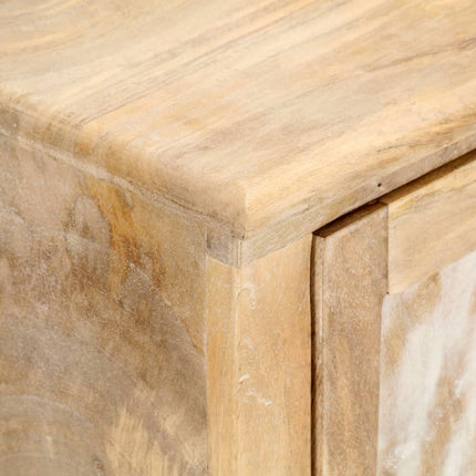 Table De Chevet 40X30X46 Cm Bois De Manguier Massif