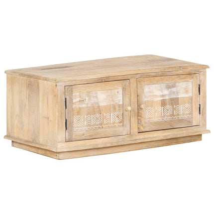 Table Basse 90X49X37 Cm Bois De Manguier Massif