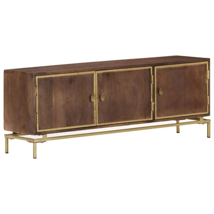 Meuble Tv 120X30X46 Cm Bois Massif De Manguier