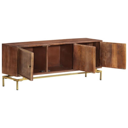 Meuble Tv 120X30X46 Cm Bois Massif De Manguier