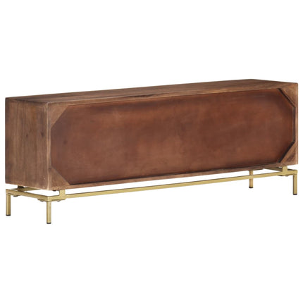 Meuble Tv 120X30X46 Cm Bois Massif De Manguier