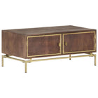 Table Basse 90X50X40 Cm Bois De Manguier Massif
