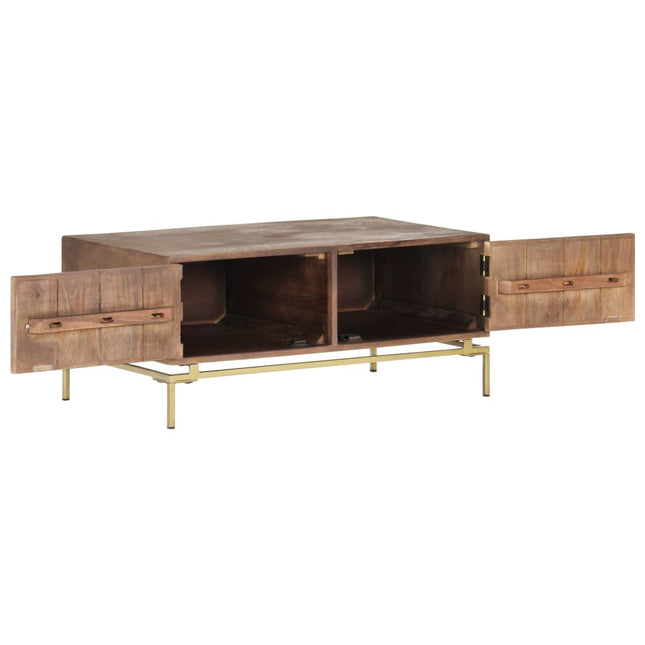 Table Basse 90X50X40 Cm Bois De Manguier Massif