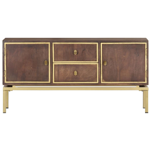 Buffet 120X29X60 Cm Bois De Manguier Massif
