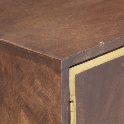 Buffet 120X29X60 Cm Bois De Manguier Massif