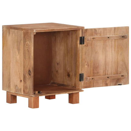Table De Chevet 40X35X51 Cm Bois De Manguier Solide