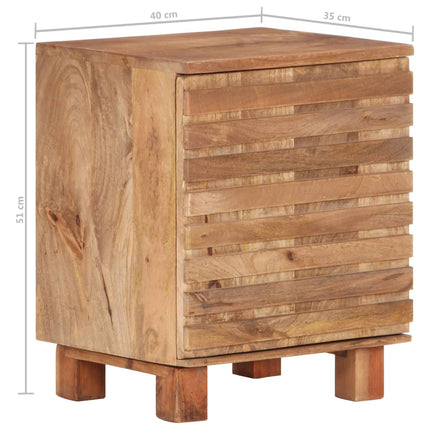 Table De Chevet 40X35X51 Cm Bois De Manguier Solide