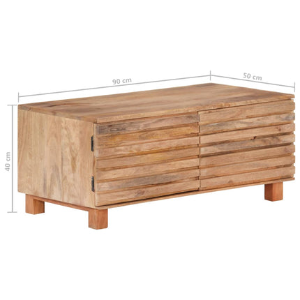 Table Basse 90X50X40 Cm Bois De Manguier Massif