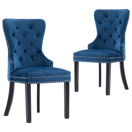 Chaises À Manger Lot De 2 Velours