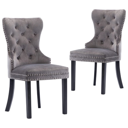 Chaises À Manger Lot De 2 Velours