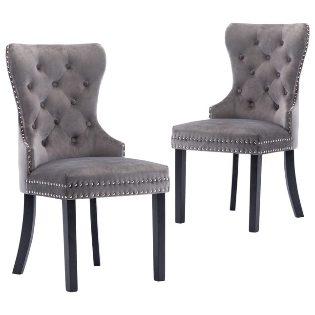 Chaises À Manger Lot De 2 Velours