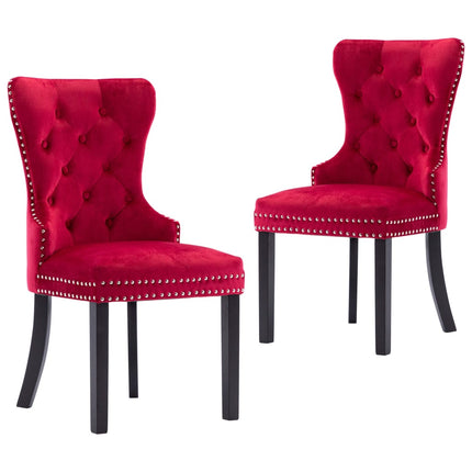Chaises À Manger Lot De 2 Velours