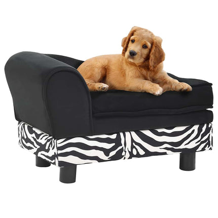 Canapé Pour Chien Noir 57X34X36 Cm Peluche