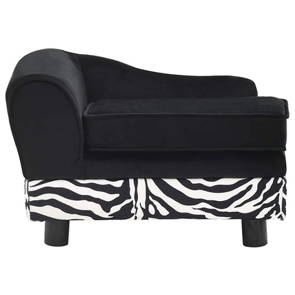 Canapé Pour Chien Noir 57X34X36 Cm Peluche