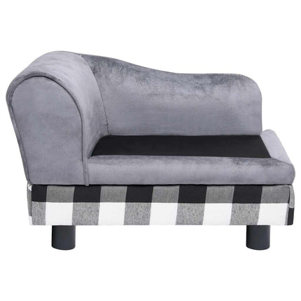 Canapé Pour Chien Gris 57X34X36 Cm Peluche