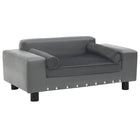 Canapé Pour Chien 81X43X31 Cm Peluche Et Similicuir