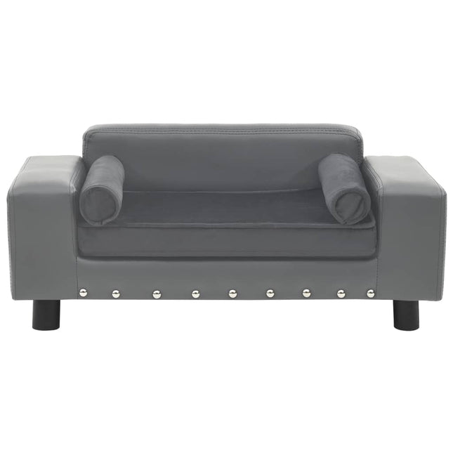 Canapé Pour Chien 81X43X31 Cm Peluche Et Similicuir