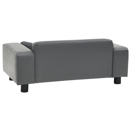 Canapé Pour Chien 81X43X31 Cm Peluche Et Similicuir