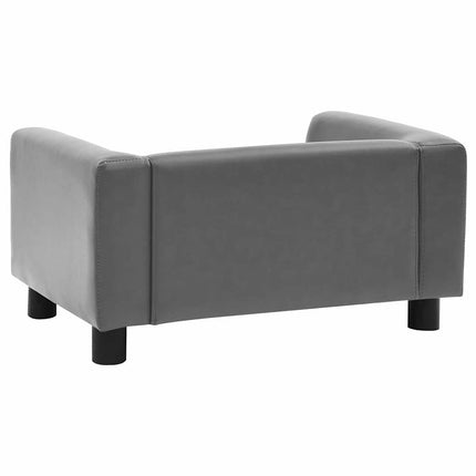 Canapé Pour Chien 60X43X30 Cm Peluche Et Similicuir