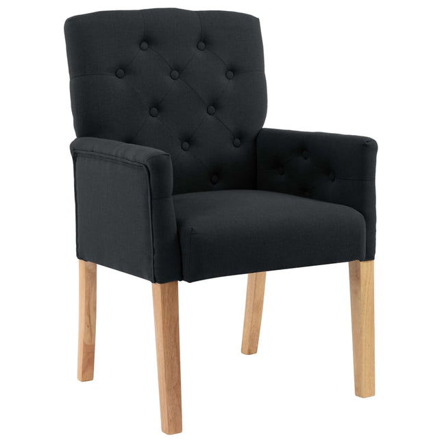 Chaise De Salle À Manger Avec Accoudoirs Tissu