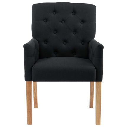 Chaise De Salle À Manger Avec Accoudoirs Tissu