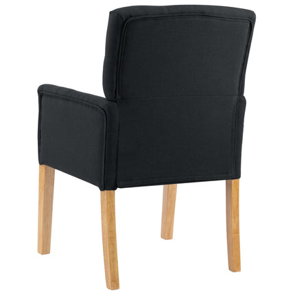 Chaise De Salle À Manger Avec Accoudoirs Tissu