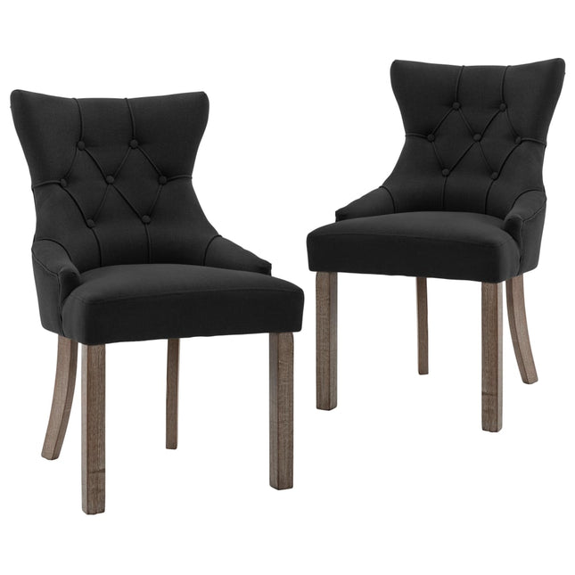 Chaises À Manger Lot De 2 Tissu