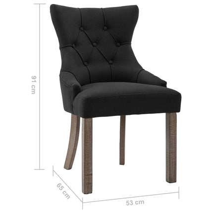 Chaises À Manger Lot De 2 Tissu
