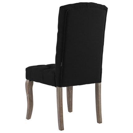 Chaises À Manger Lot De 2 Tissu À L'aspect De Lin