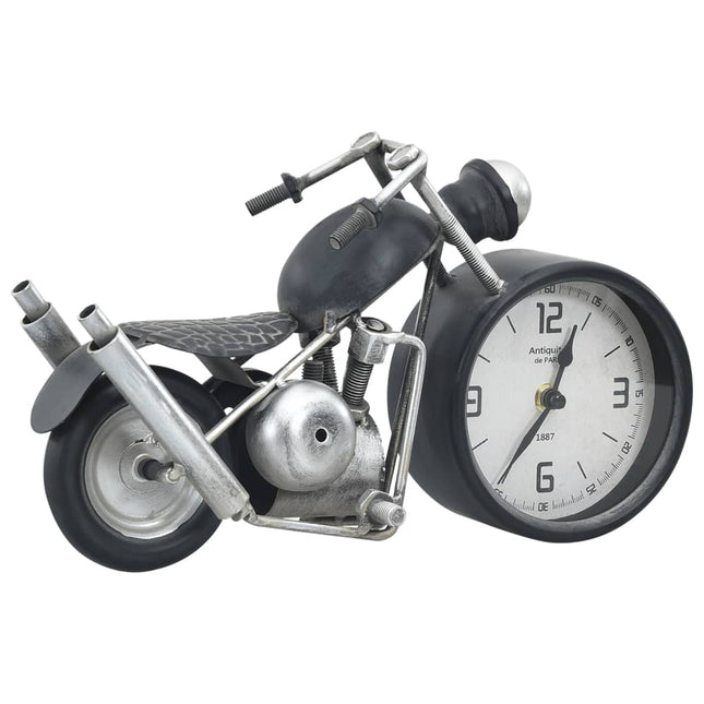 Horloge De Table Anthracite 32X10,5X18 Cm Fer Et Mdf