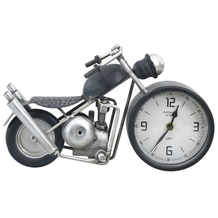 Horloge De Table Anthracite 32X10,5X18 Cm Fer Et Mdf