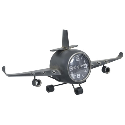 Horloge Avion Gris 41X8X17 Cm Métal