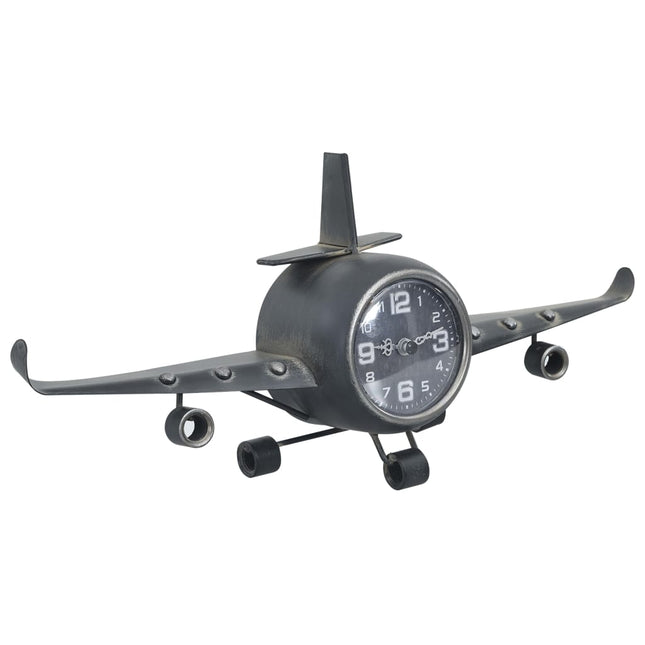 Horloge Avion Gris 41X8X17 Cm Métal