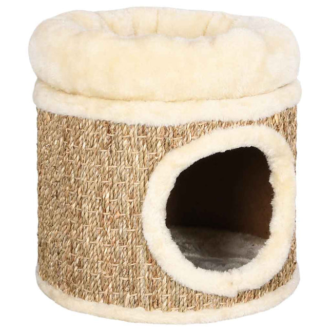Maison Pour Chat Avec Coussin De Luxe 33 Cm Herbiers Marins