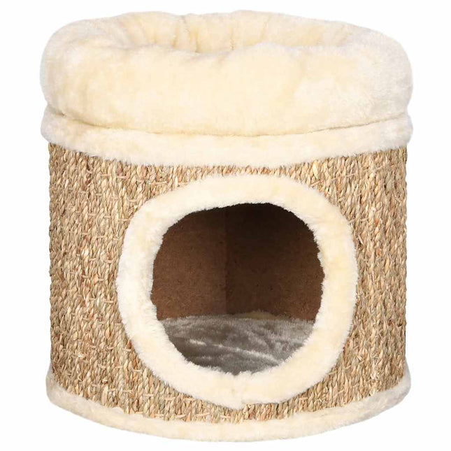 Maison Pour Chat Avec Coussin De Luxe 33 Cm Herbiers Marins