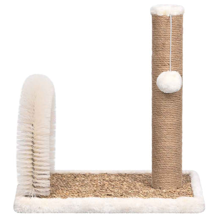 Arbre À Chat Avec Brosse De Toilettage En Arche Et Grattoir