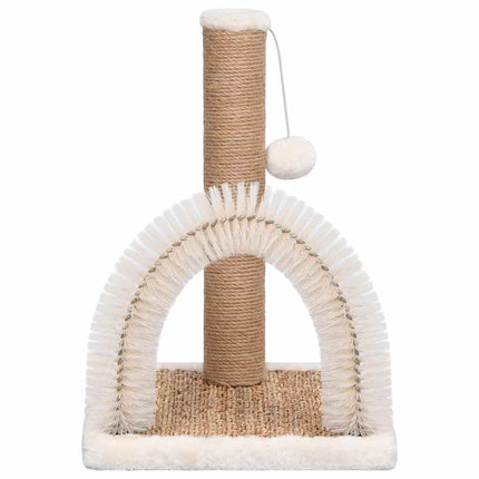 Arbre À Chat Avec Brosse De Toilettage En Arche Et Grattoir