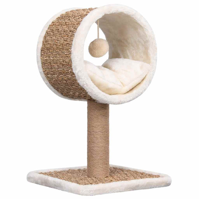 Arbre À Chat Et Tunnel Supérieur Et Jouet 56 Cm Herbiers Marins