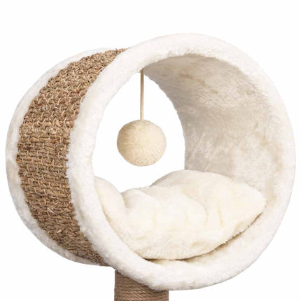 Arbre À Chat Et Tunnel Supérieur Et Jouet 56 Cm Herbiers Marins