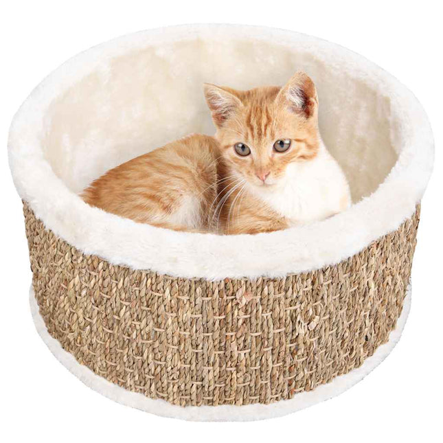 Panier Pour Chat Rond 36 Cm Herbiers Marins
