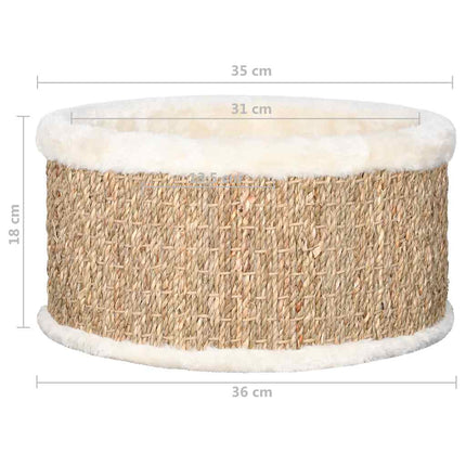 Panier Pour Chat Rond 36 Cm Herbiers Marins