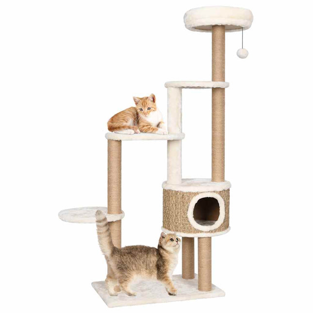 Arbre À Chat Coussin De Luxe Et Grattoir 148 Cm Herbiers Marins