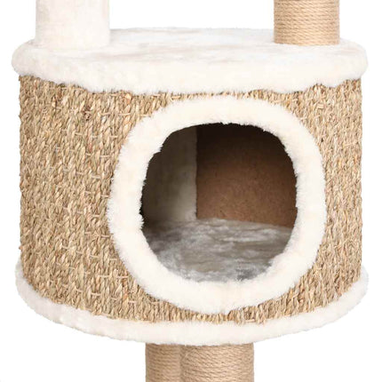 Arbre À Chat Coussin De Luxe Et Grattoir 148 Cm Herbiers Marins