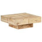 bois de manguier massif / 1 / 80 x 80 x 28 cm