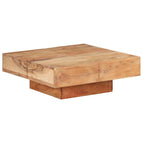 Bois d'acacia massif / 1 / 80 x 80 x 28 cm